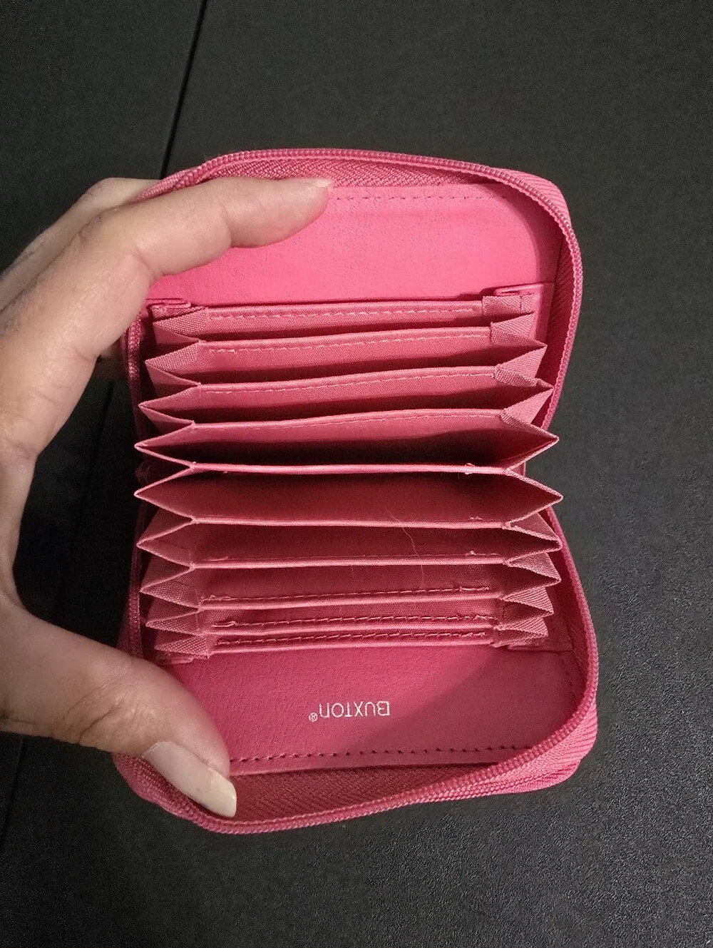 Buxton Pink Genuine Leather Wallet